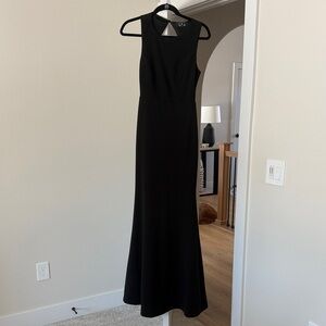 Lulu's Elegant Black Sleeveless Maxi Dress